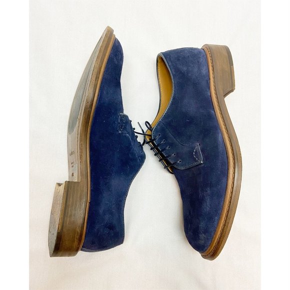 M. GEMI NAVY STRADA DERBY SUEDE SHOES~8 main image 14